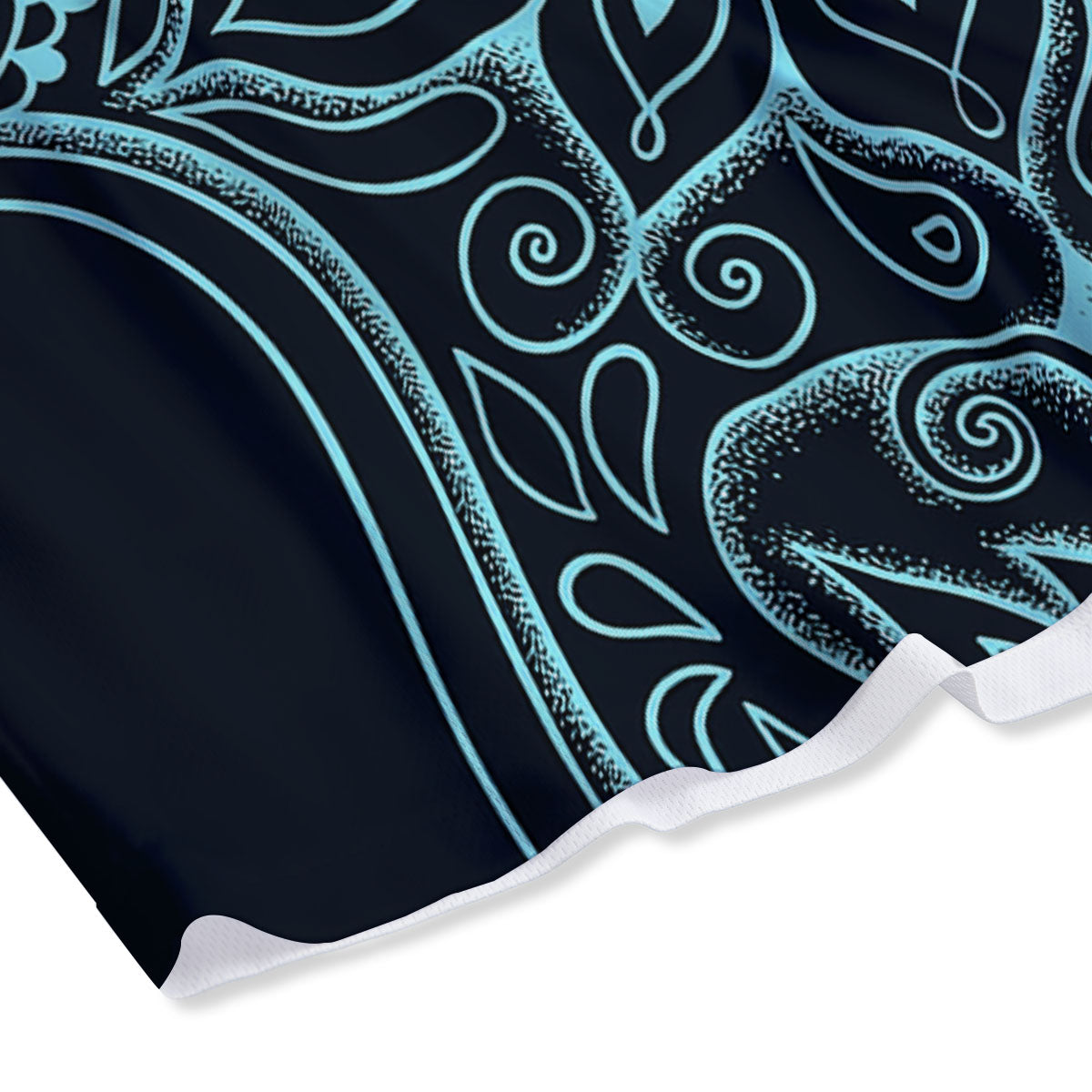 Hamsa Hand Fatima Spirital Print Mesh Shorts