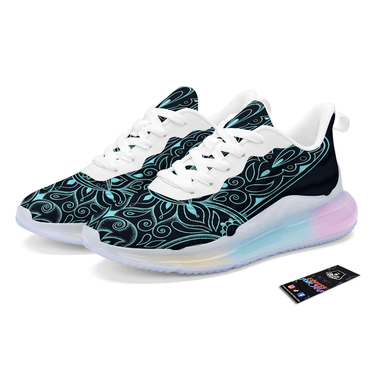 Hamsa Hand Fatima Spirital Print Running Sneakers-grizzshop