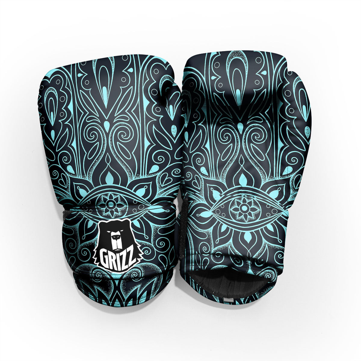 Hamsa Hand Fatima Spirital Print Pro Boxing Glove