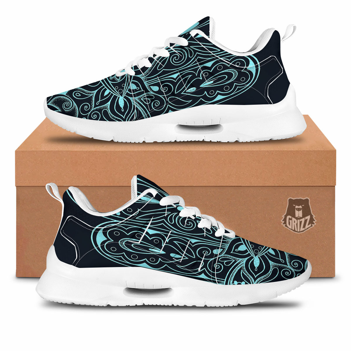 Hamsa Hand Fatima Spirital Print Tennis Shoes-grizzshop