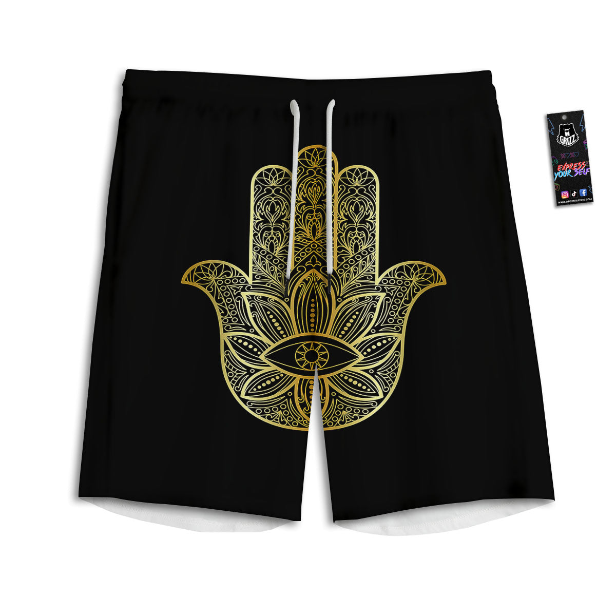 Jack Russell Terrier Hipster Print Men's Athletic Shorts