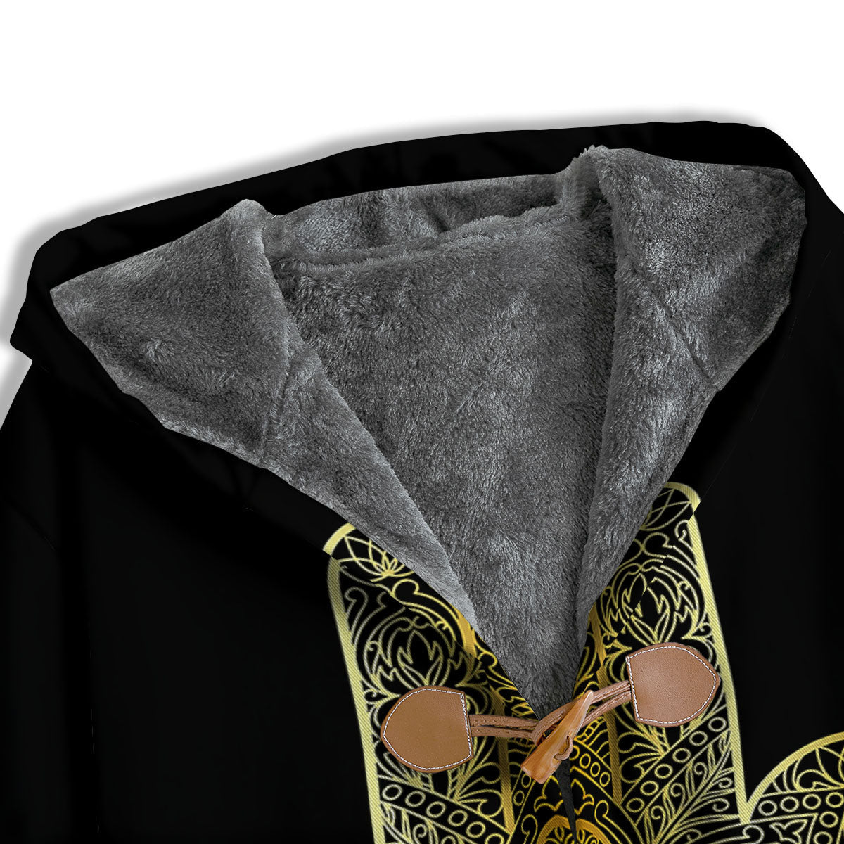 Hamsa Hand Gold Print Men's Windbreaker Jacket-grizzshop