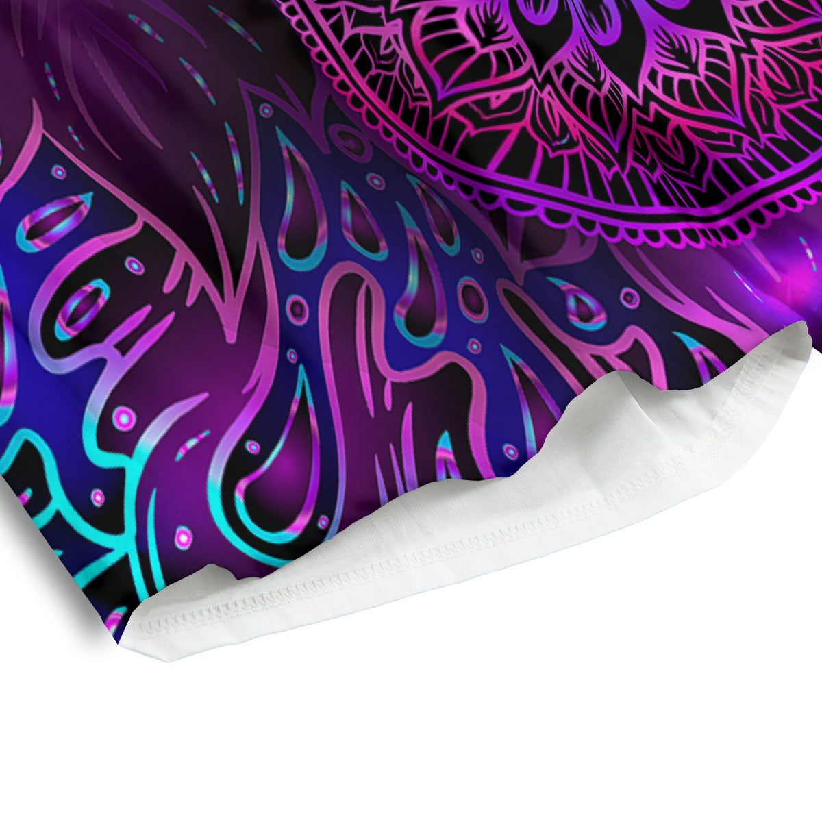 Hamsa Hand Purple Print Men's Athletic Shorts