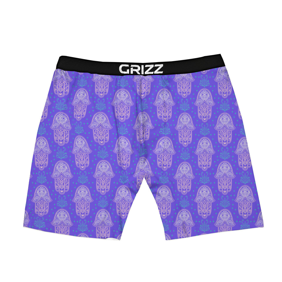 Hamsa Indian Print Pattern Boxer Briefs-grizzshop