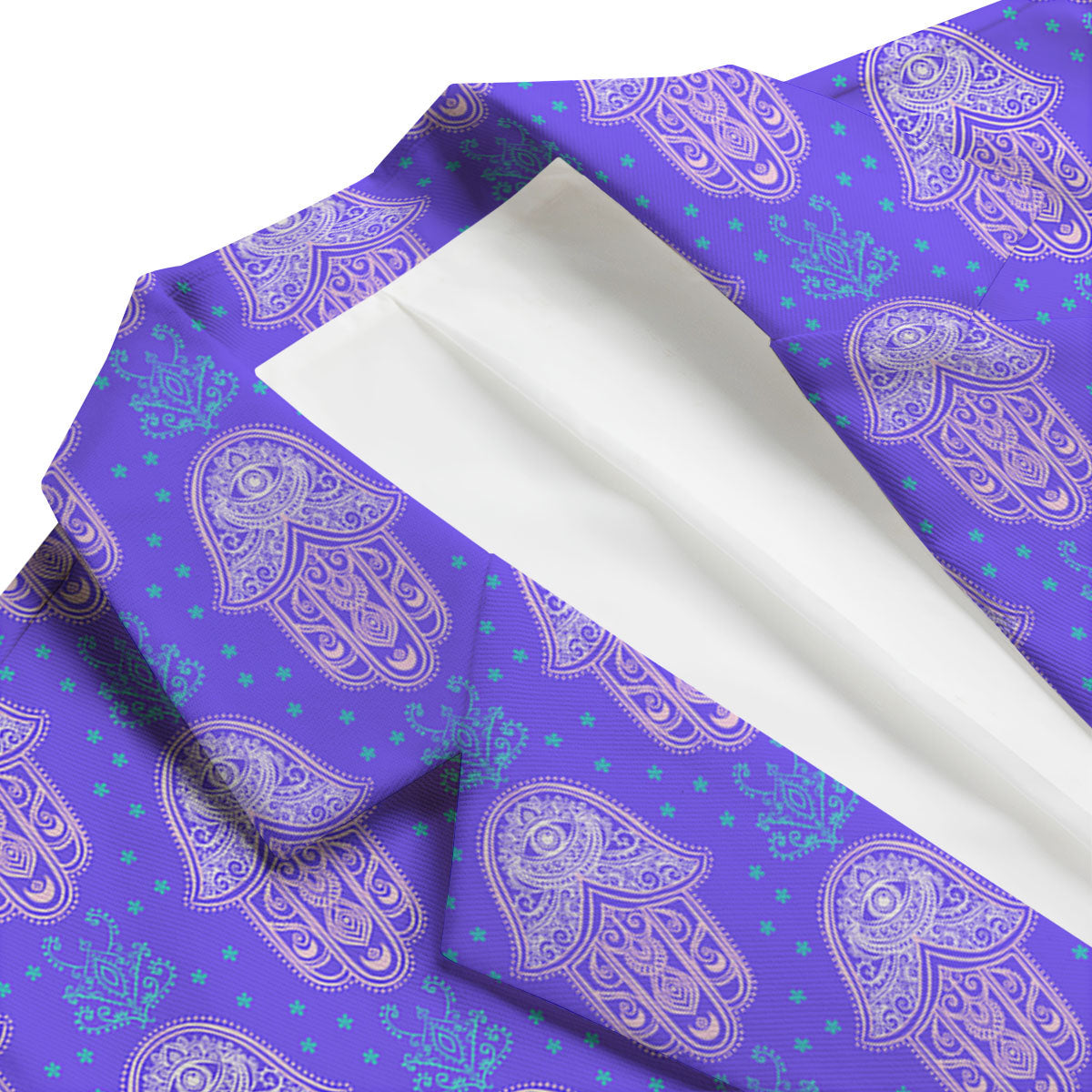 Hamsa Indian Print Pattern Men's Blazer-grizzshop