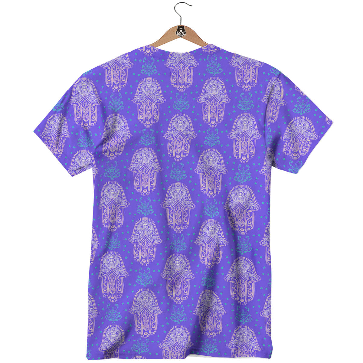 Hamsa Indian Print Pattern T-Shirt-grizzshop