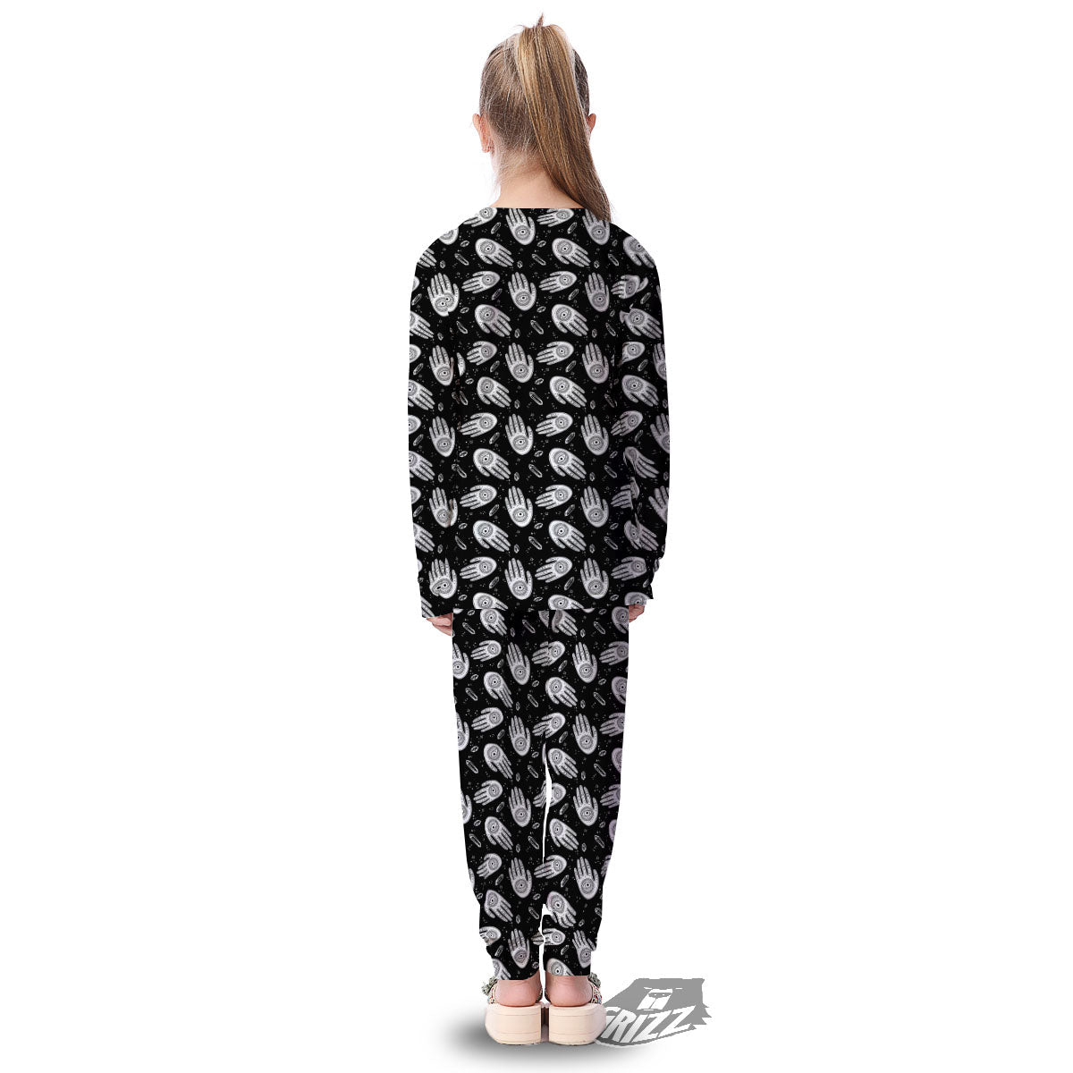 Hamsa Symbol Print Pattern Kid's Pajamas-grizzshop