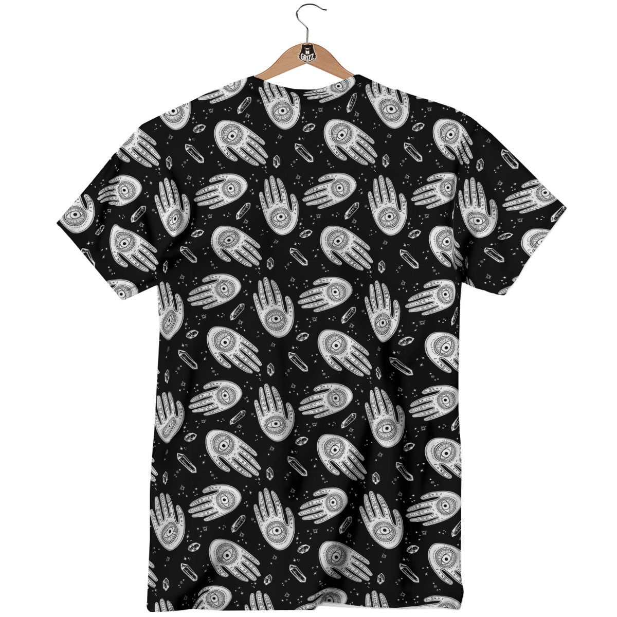 Hamsa Symbol Print Pattern T-Shirt-grizzshop