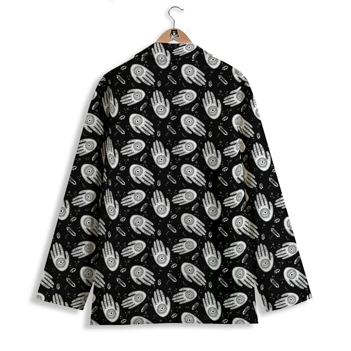 Hamsa Symbol Print Pattern Women's Blazer-grizzshop