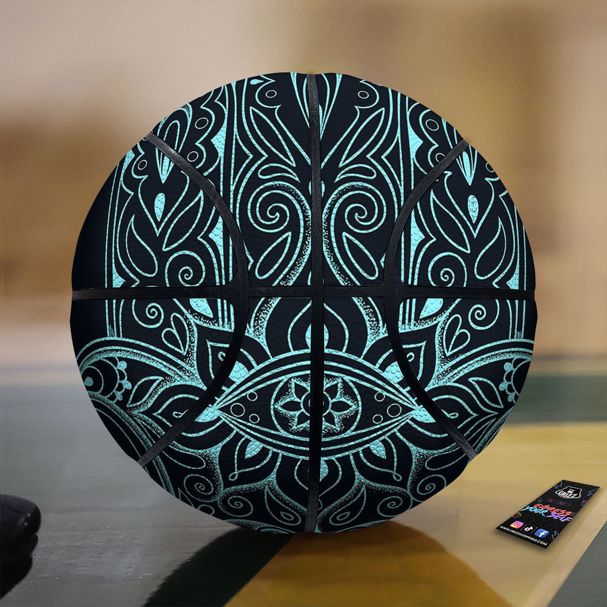 Grey Digital Camo Black Print Pattern Basketball