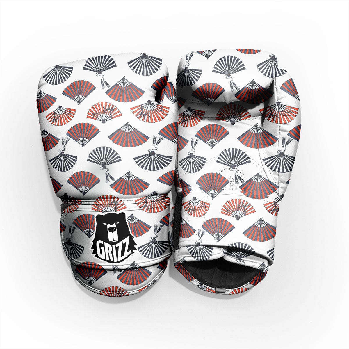 Hand Fan Japanese Print Pattern Pro Boxing Glove