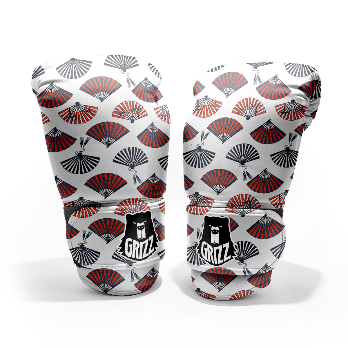 Hand Fan Japanese Print Pattern Pro Boxing Glove