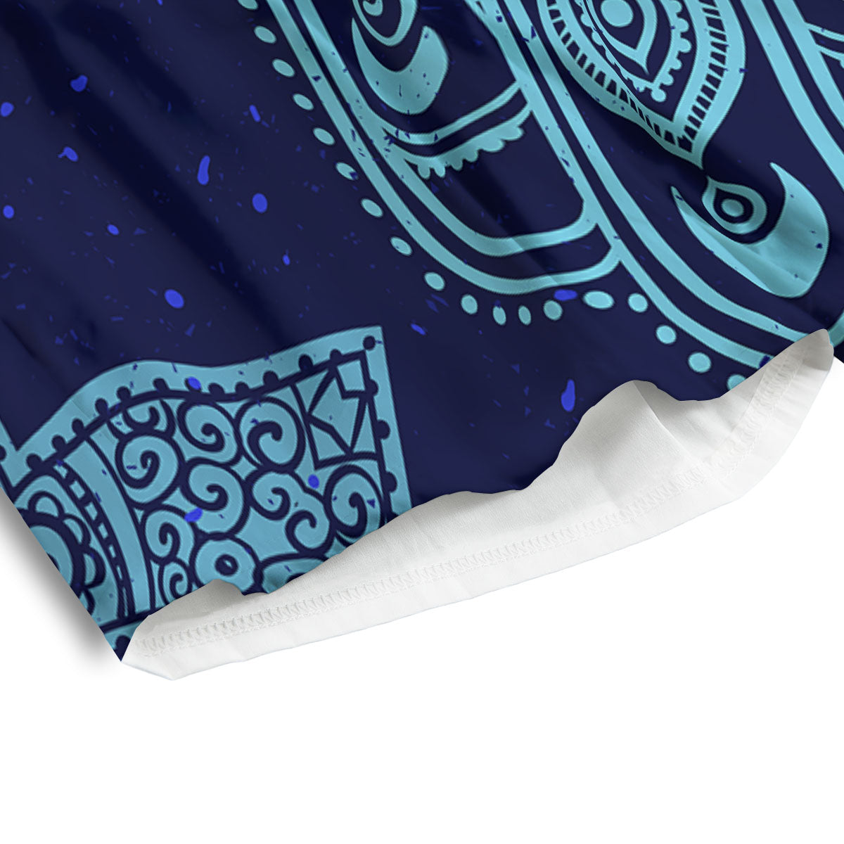 Hand Indian Hamsa Print Men's Athletic Shorts
