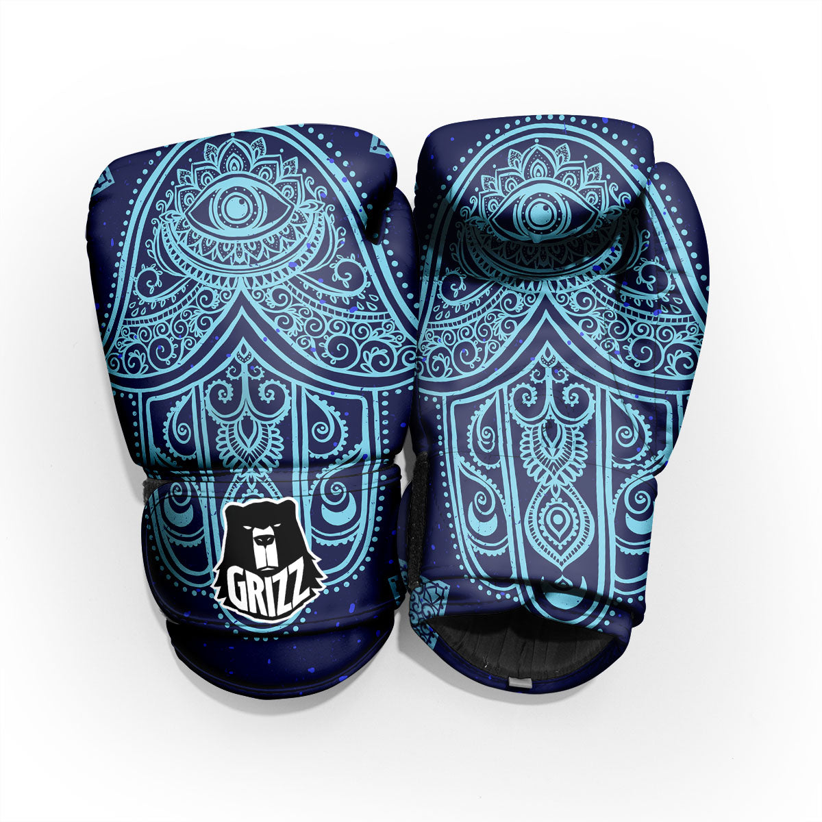 Hand Indian Hamsa Print Pro Boxing Glove