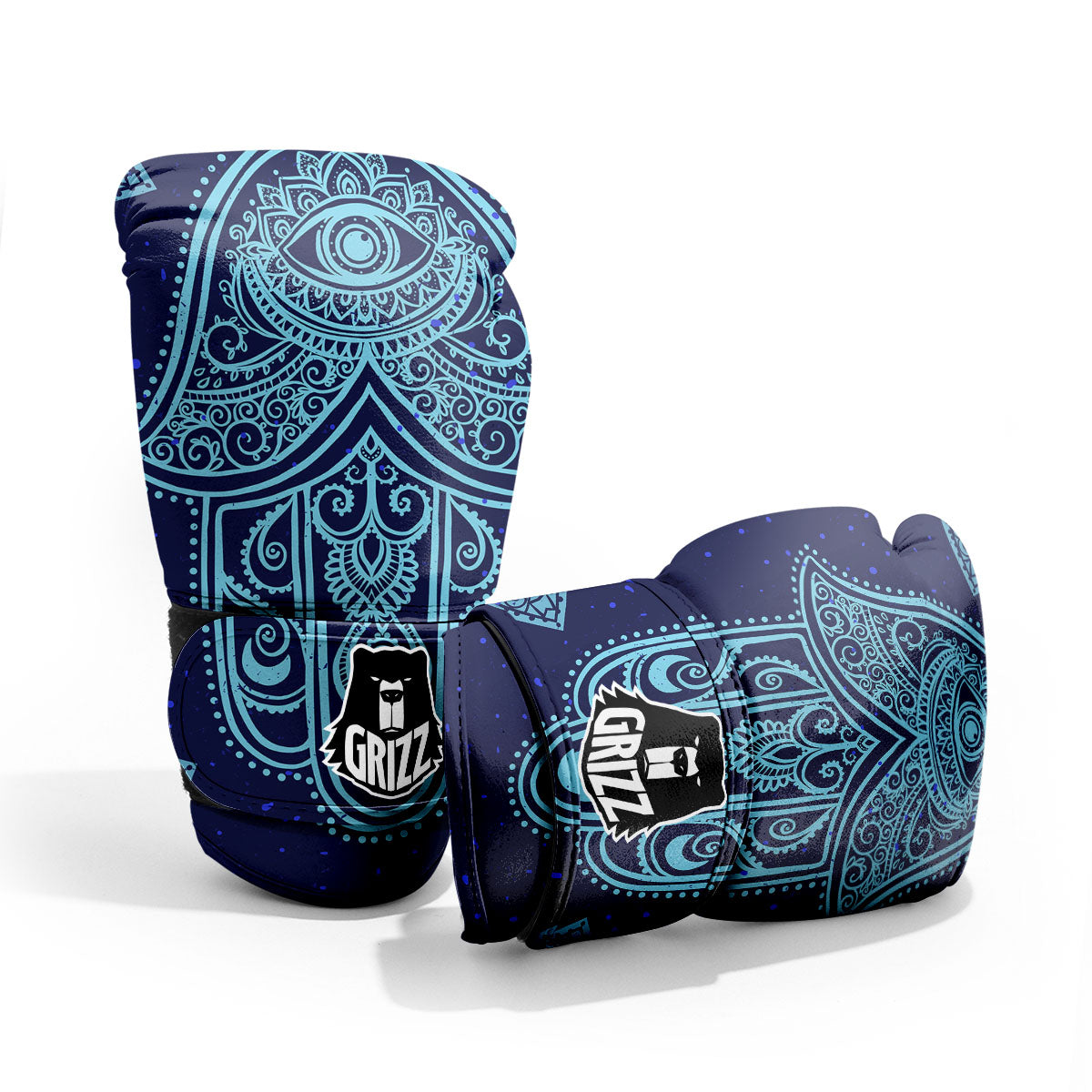 Hand Indian Hamsa Print Pro Boxing Glove