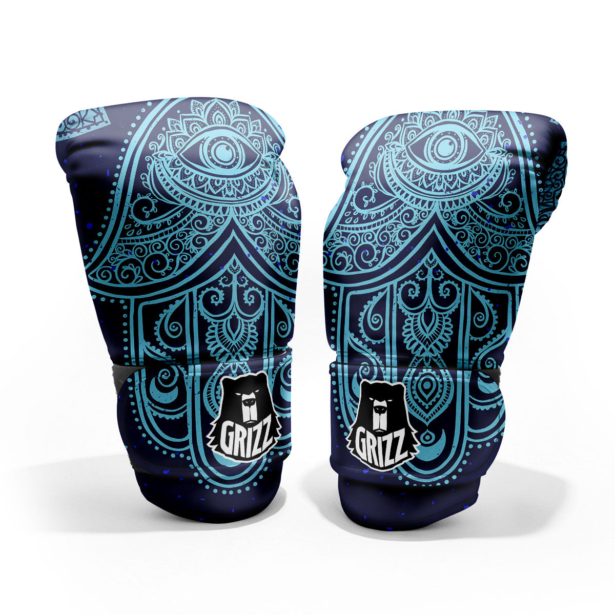 Hand Indian Hamsa Print Pro Boxing Glove