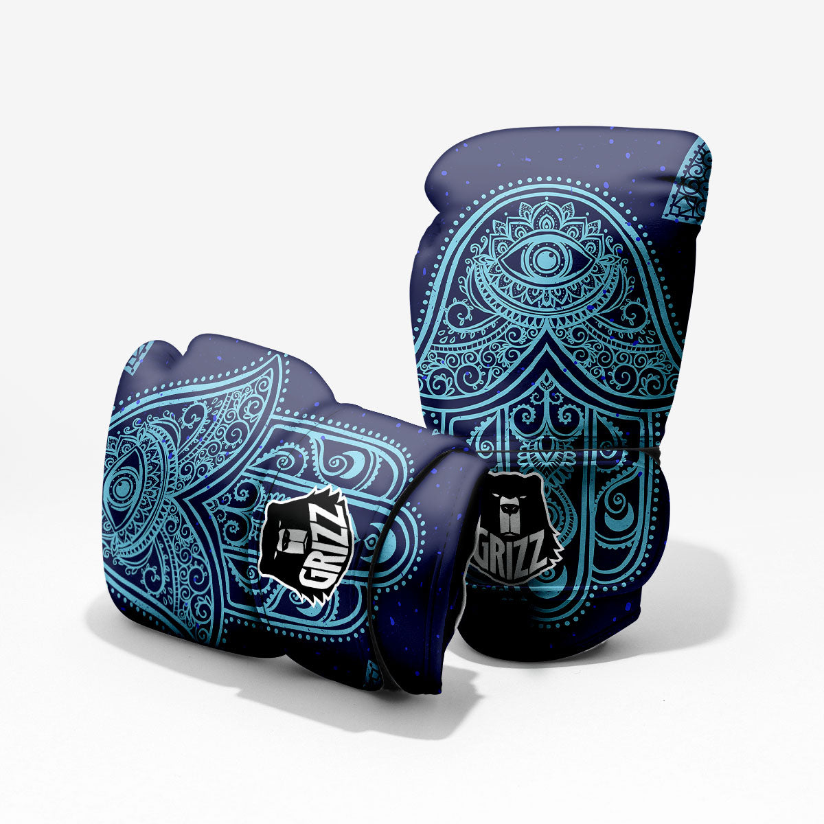 Hand Indian Hamsa Print Pro Boxing Glove