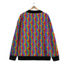 Hand Sign Gay Pride Print Pattern Cardigan-grizzshop