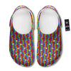 Hand Sign Gay Pride Print Pattern Clog-grizzshop