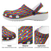 Hand Sign Gay Pride Print Pattern Clog-grizzshop