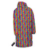 Hand Sign Gay Pride Print Pattern Long Down Jacket-grizzshop