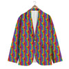 Hand Sign Gay Pride Print Pattern Men's Blazer-grizzshop