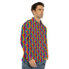 Hand Sign Gay Pride Print Pattern Men's Dress Shirts-grizzshop