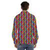 Hand Sign Gay Pride Print Pattern Men's Dress Shirts-grizzshop