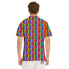 Hand Sign Gay Pride Print Pattern Men's Golf Shirts-grizzshop