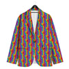 Hand Sign Gay Pride Print Pattern Men's Sport Coat-grizzshop