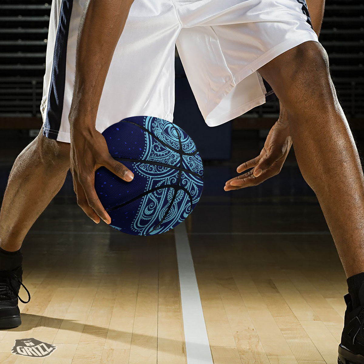 Hand Indian Hamsa Print Basketball