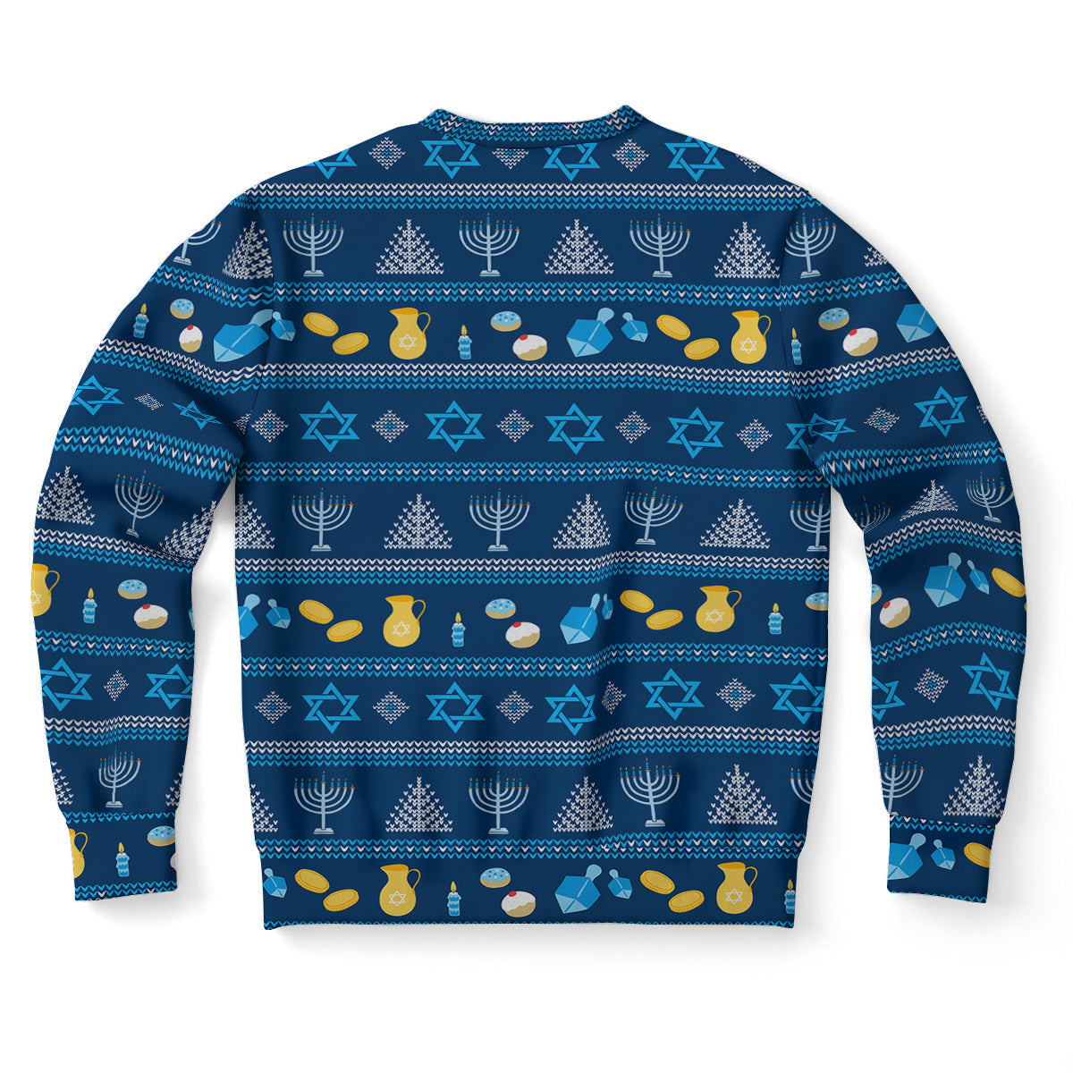Hanukkah Pattern Ugly Christmas Sweater-grizzshop