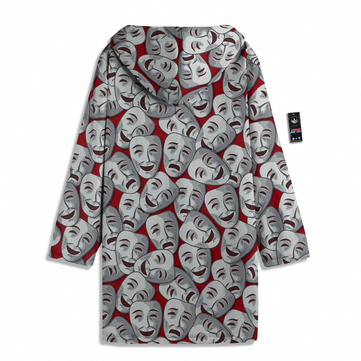 Happy And Sad Theatrical Masks Print Pattern Men's Windbreaker Jacket-grizzshop