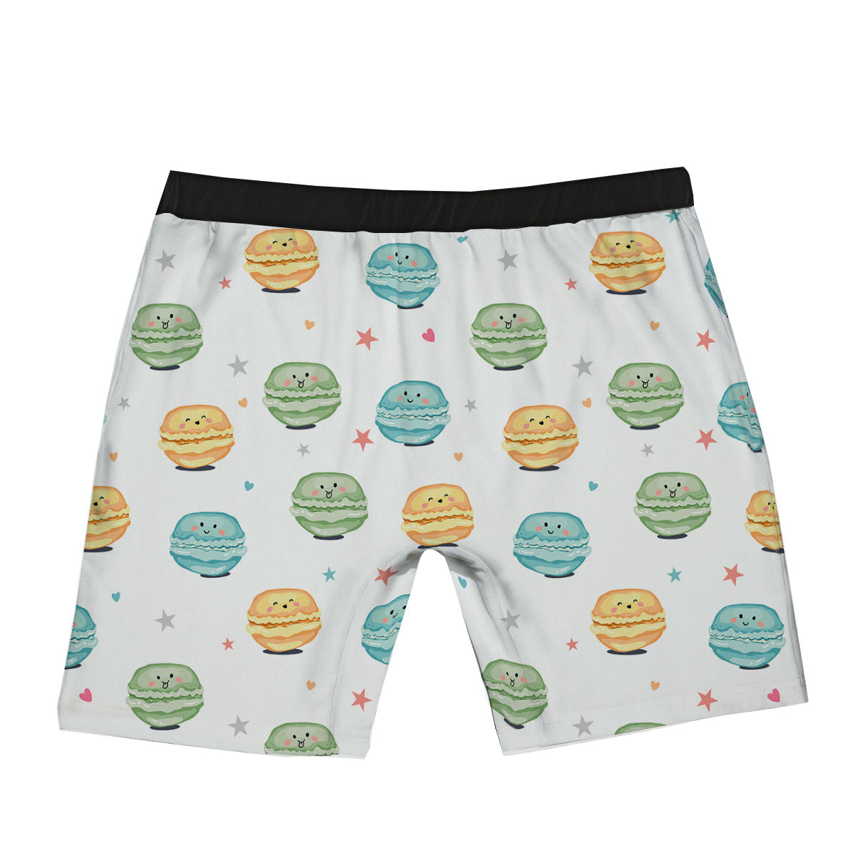 Happy Macarons Print Pattern Boxer Briefs-grizzshop