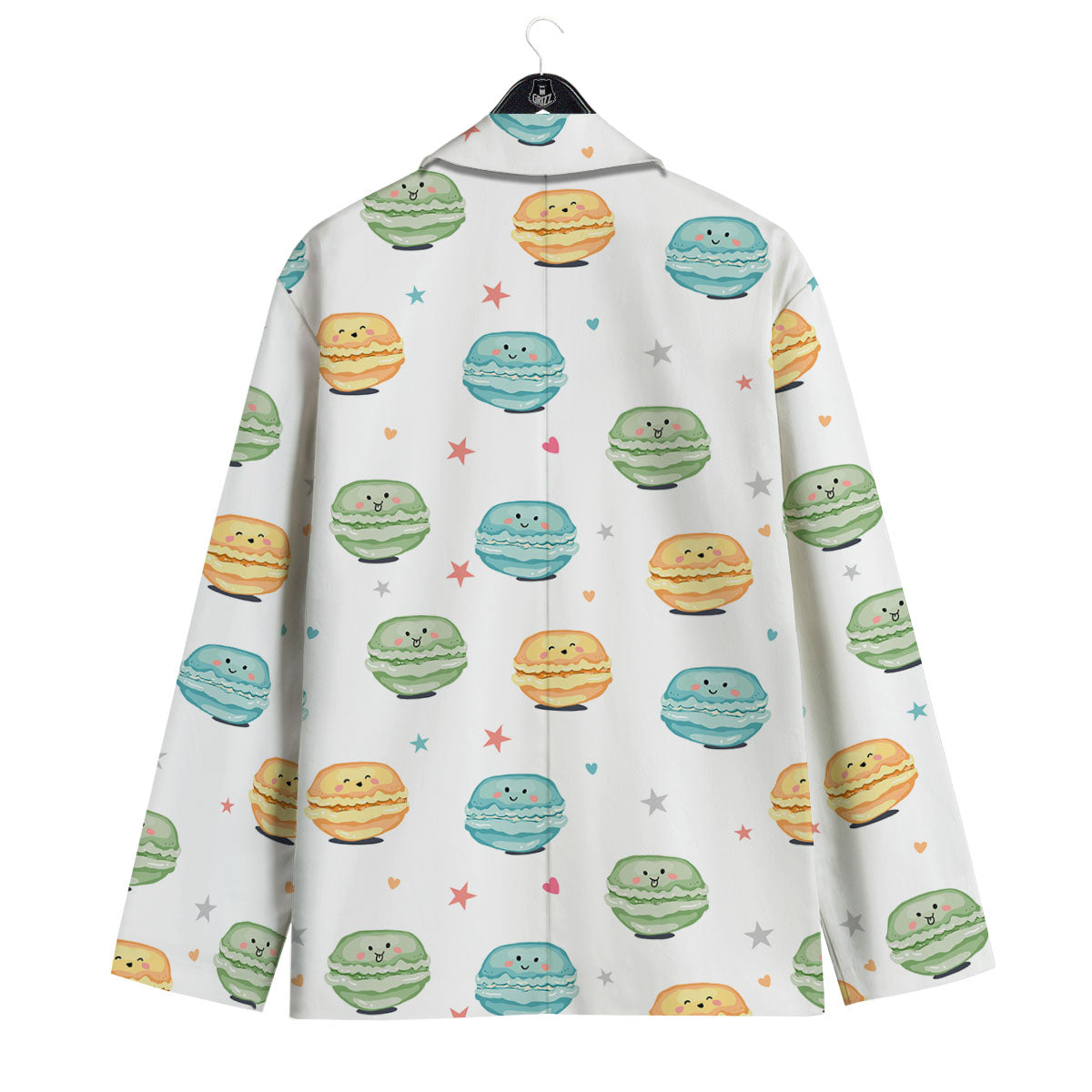 Happy Macarons Print Pattern Men's Sport Coat-grizzshop