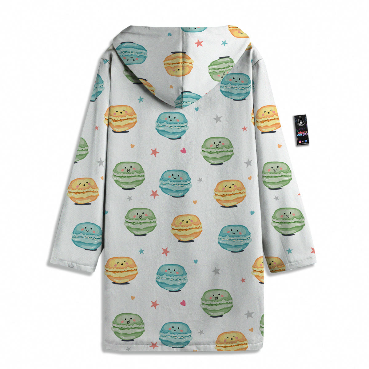 Happy Macarons Print Pattern Men's Windbreaker Jacket-grizzshop