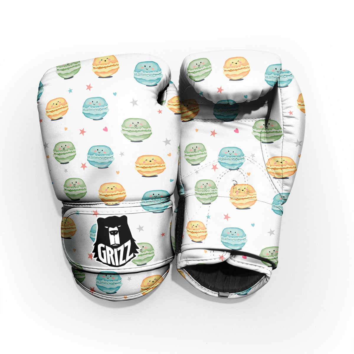 Happy Macarons Print Pattern Pro Boxing Glove