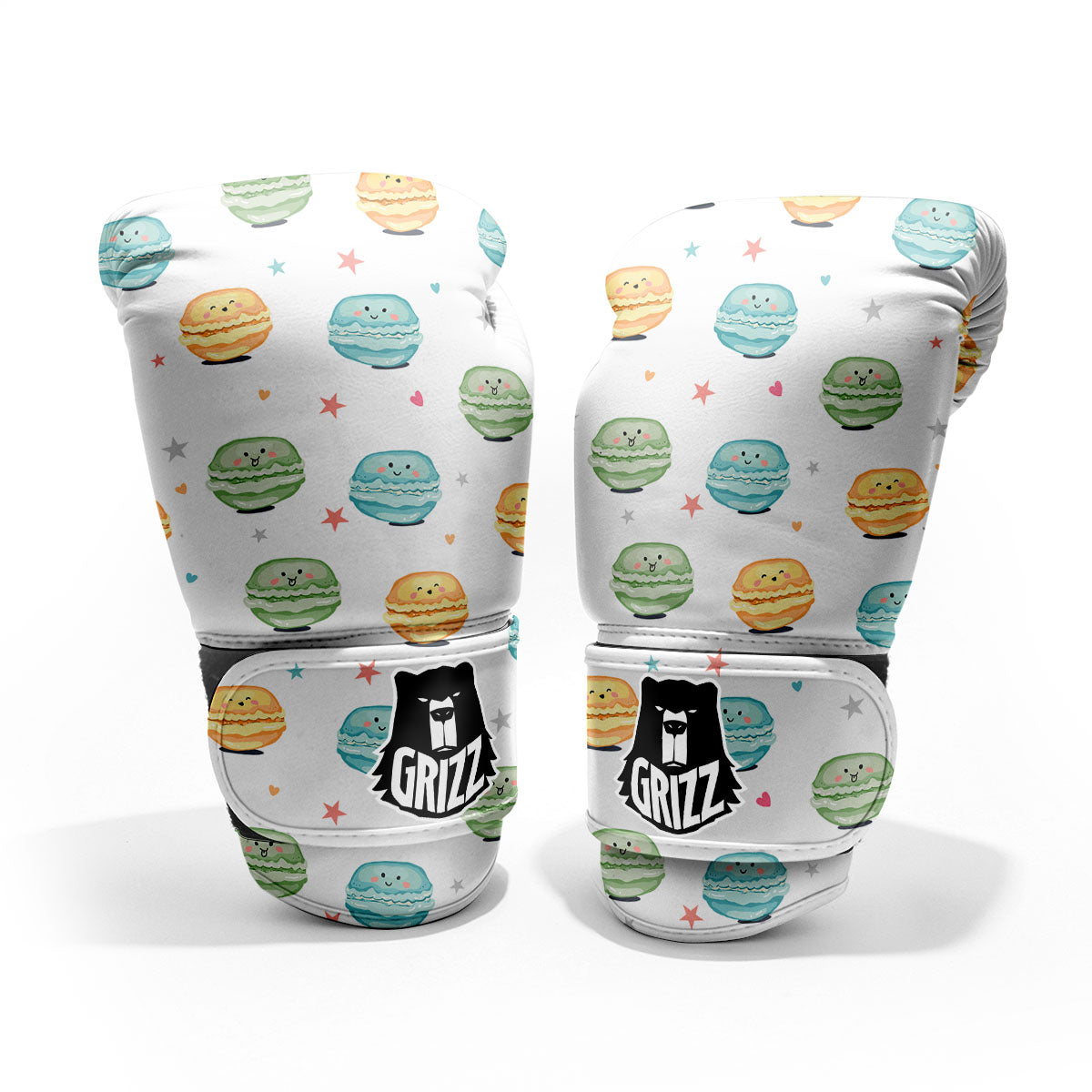 Happy Macarons Print Pattern Pro Boxing Glove