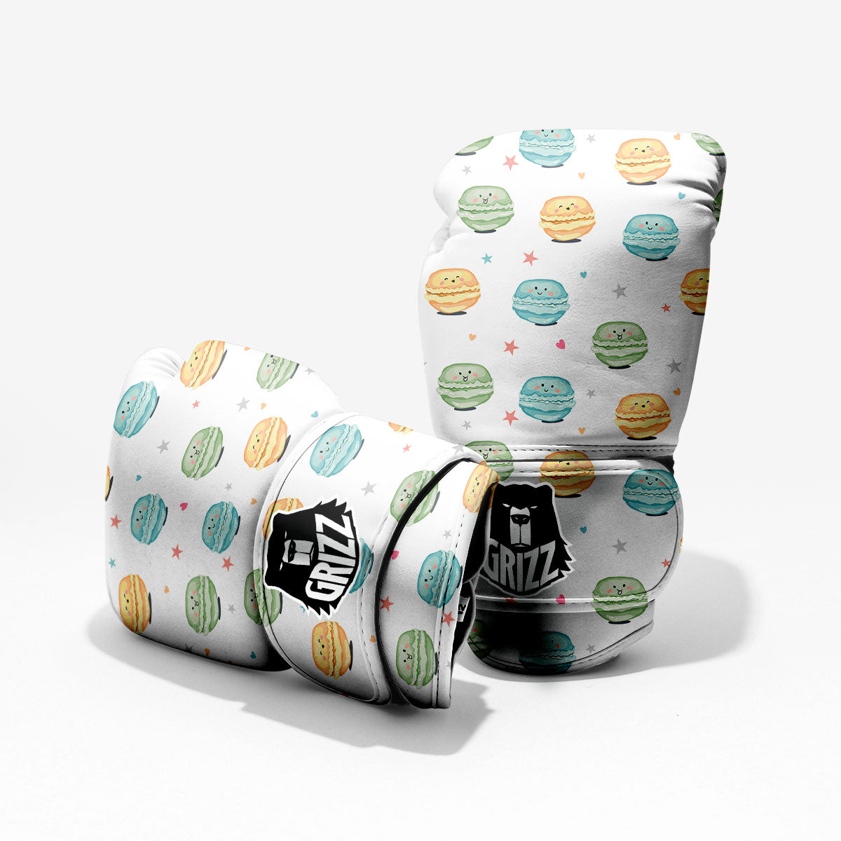 Happy Macarons Print Pattern Pro Boxing Glove