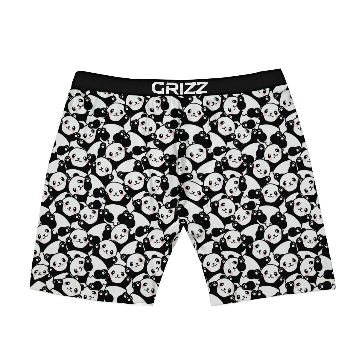 Happy Panda Cute Print Pattern Boxer Briefs-grizzshop