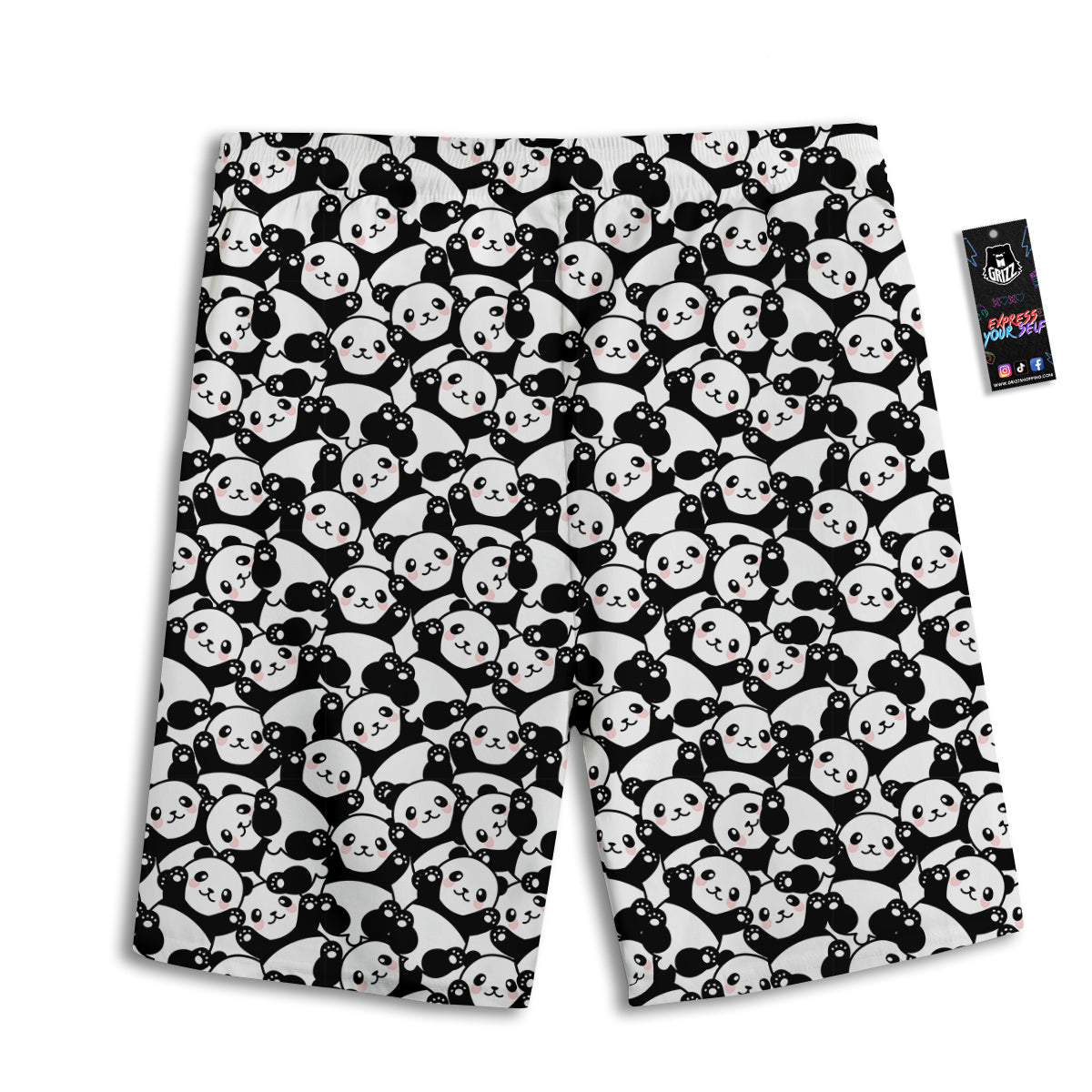 Jack-O'-Lantern Pumpkin Halloween Print Men's Athletic Shorts