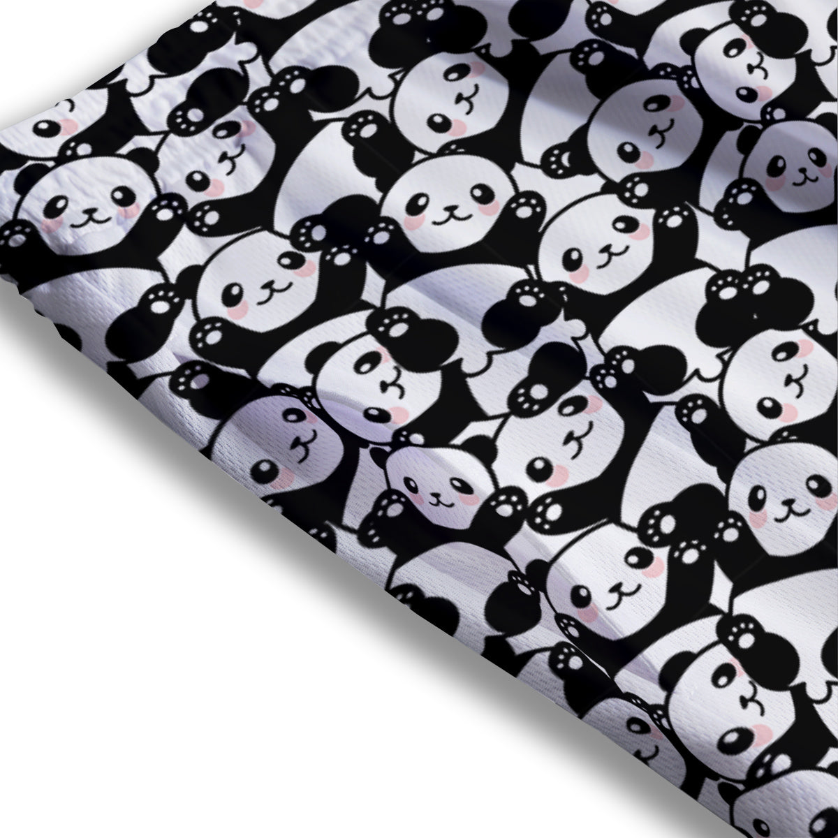 Happy Panda Cute Print Pattern Mesh Shorts