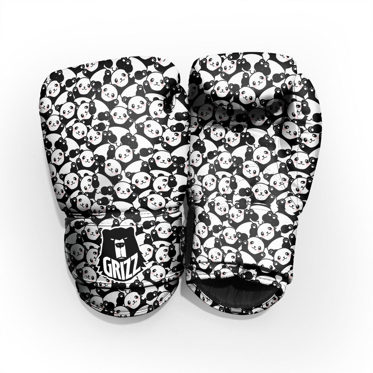 Happy Panda Cute Print Pattern Pro Boxing Glove