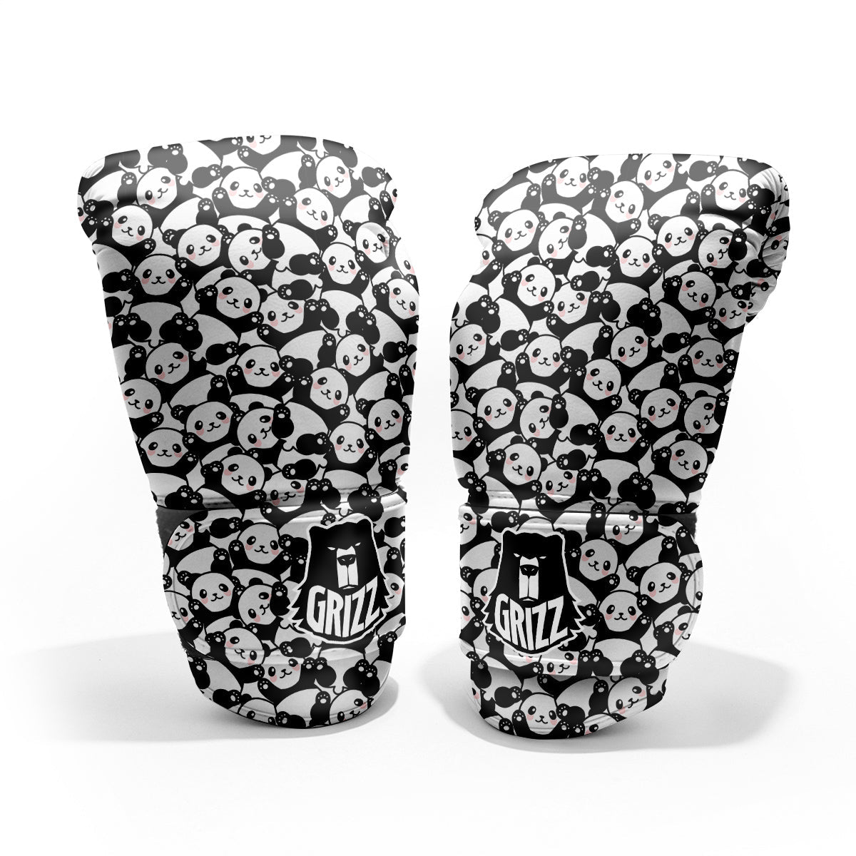 Happy Panda Cute Print Pattern Pro Boxing Glove
