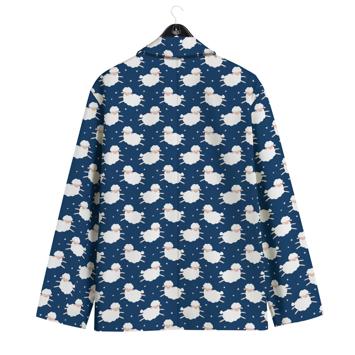 Happy Sheep Print Pattern Men's Sport Coat-grizzshop