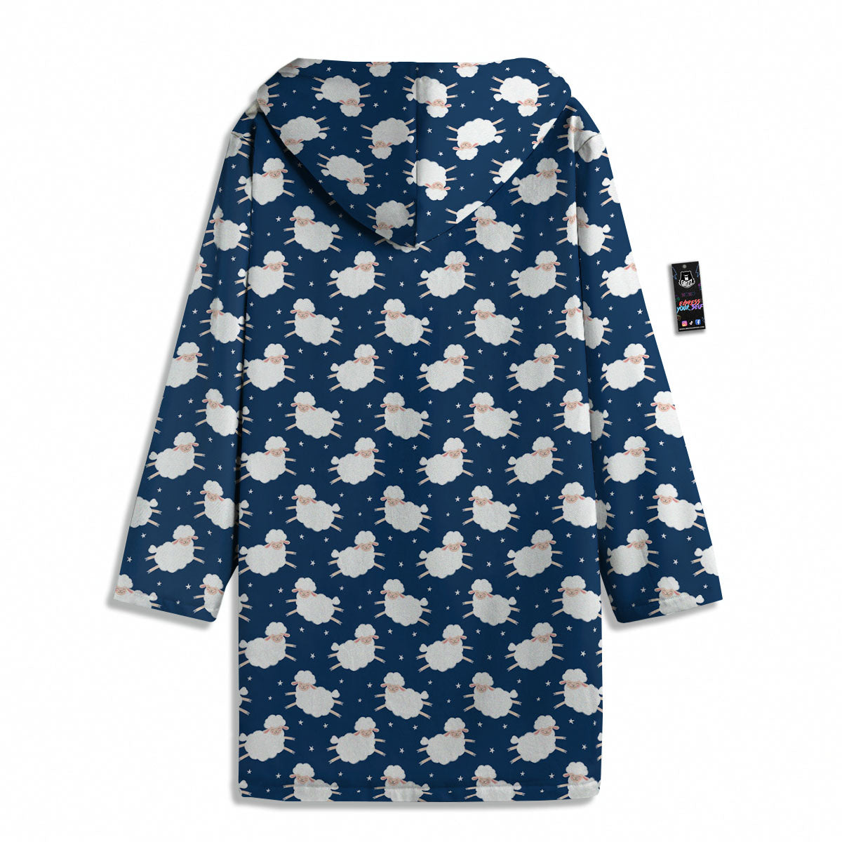Happy Sheep Print Pattern Men's Windbreaker Jacket-grizzshop