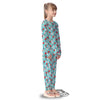 Happy Snowman Print Pattern Kid's Pajamas-grizzshop