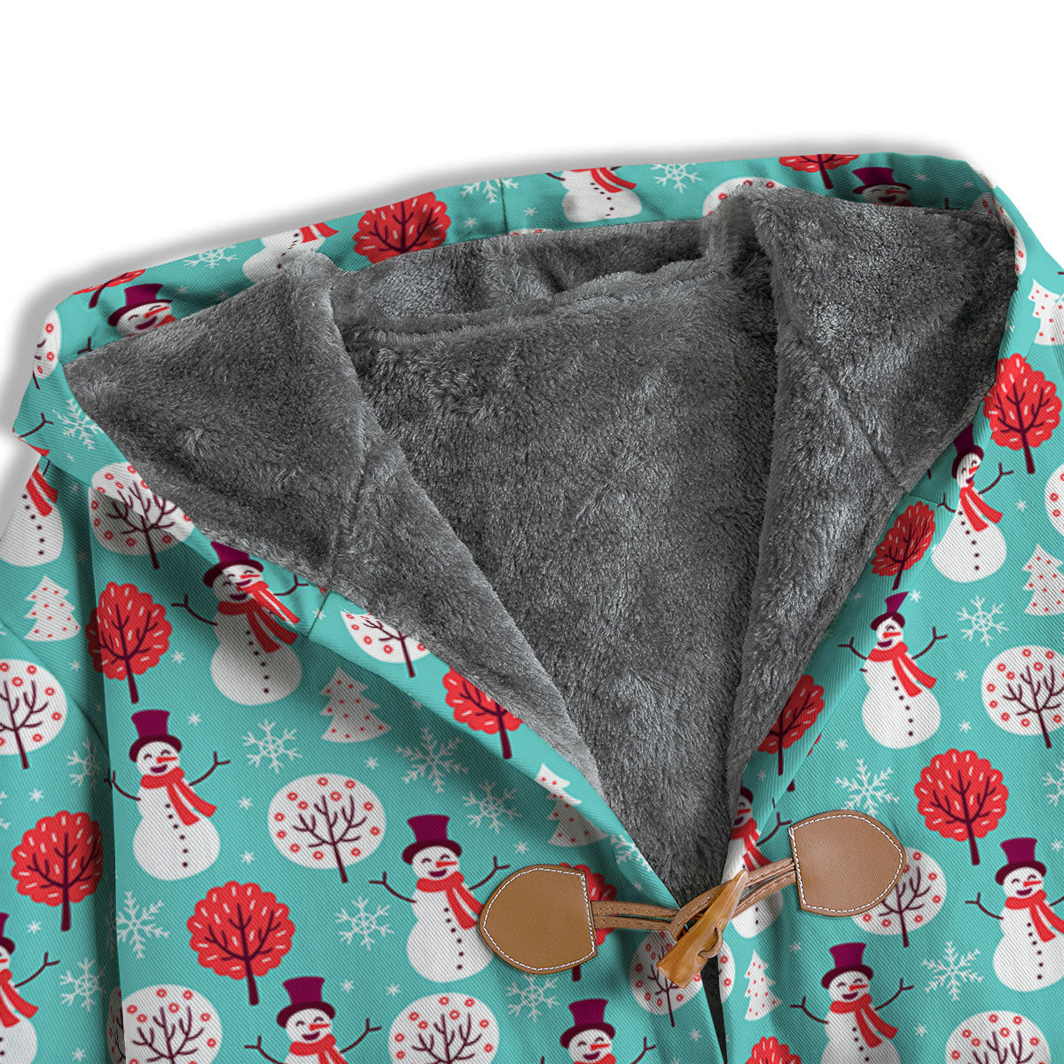 Happy Snowman Print Pattern Men's Windbreaker Jacket-grizzshop
