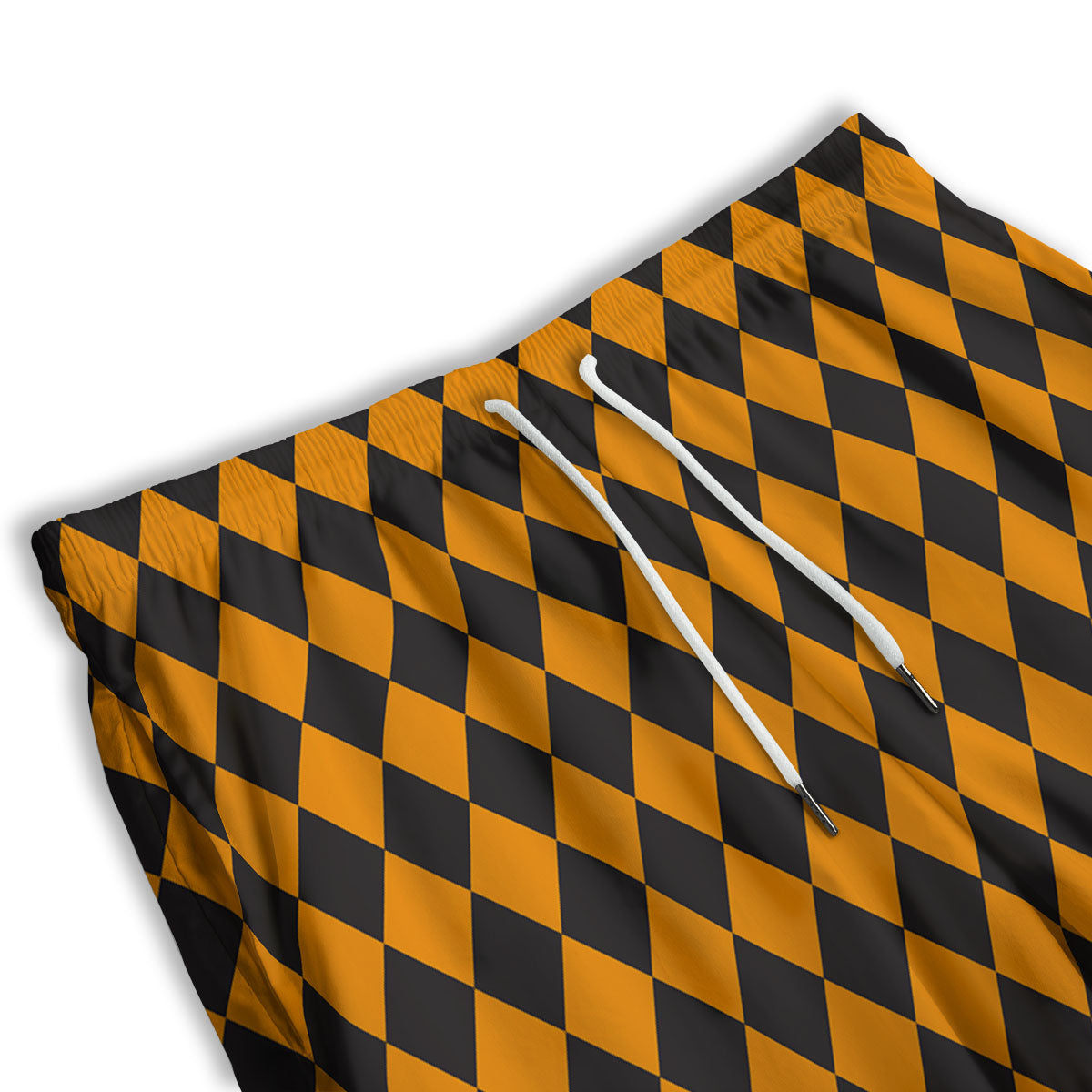 Harlequin Halloween Print Pattern Men's Athletic Shorts