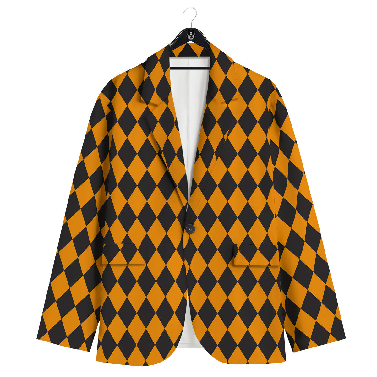 Harlequin Halloween Print Pattern Men's Sport Coat-grizzshop